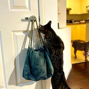 A nice denim hobo bag